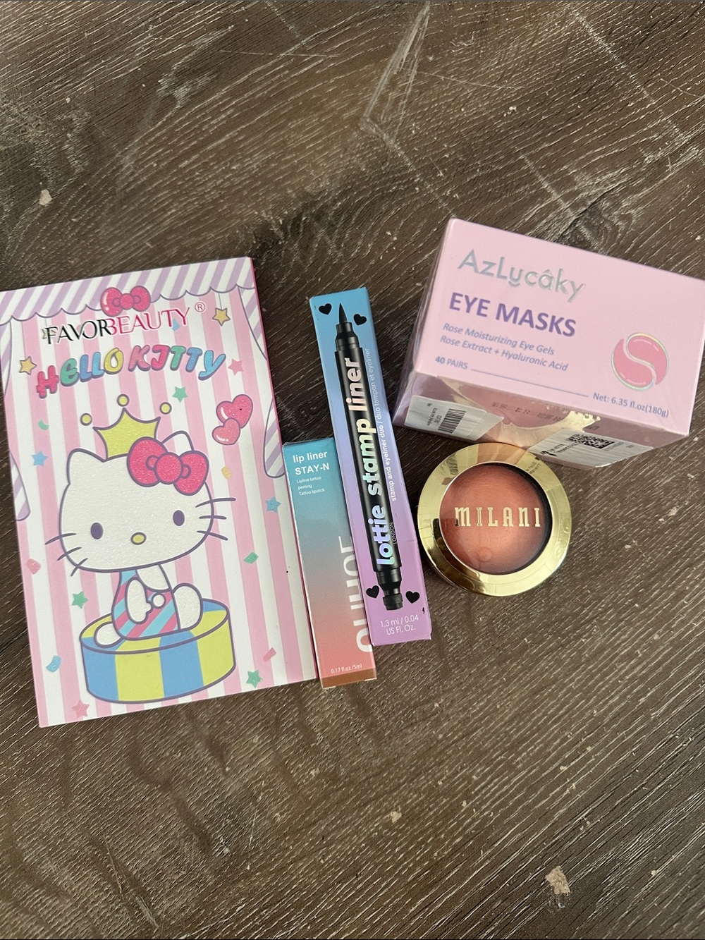 Hello Kitty Pink and Blue Kids Accessories Beauty Set